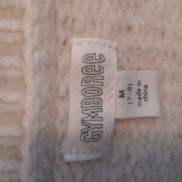 Gymboree Size M 7-8 Two Pocket White Sweater - Picture 3 of 9